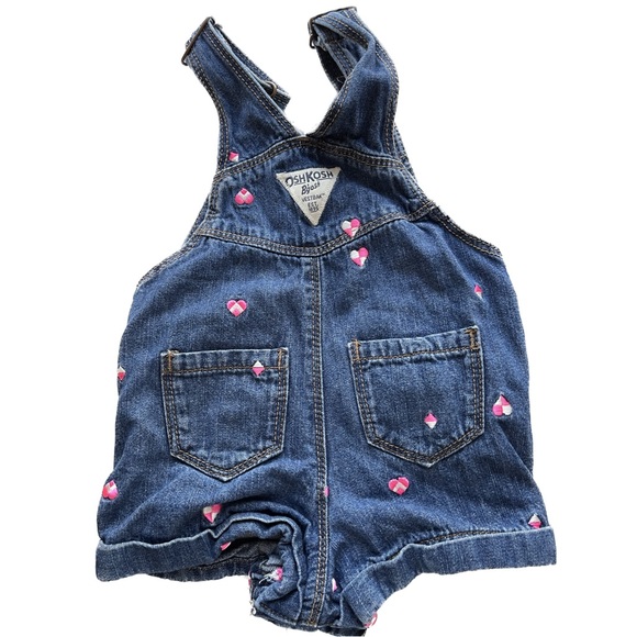Baby Girl OshKosh B’gosh Shortalls Set - Picture 3 of 5